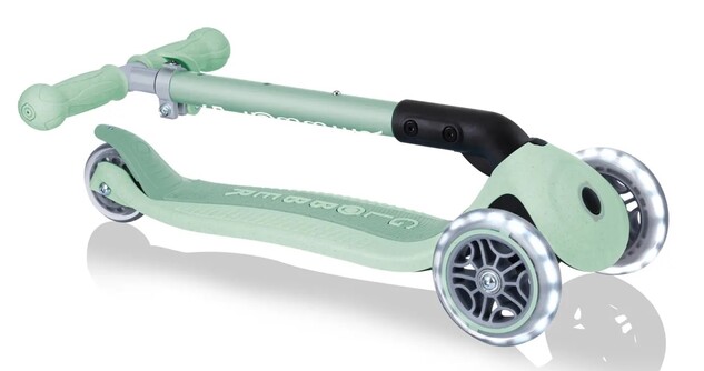 Globber kolobežka Junior Foldable lights Ecologic - Pistachio