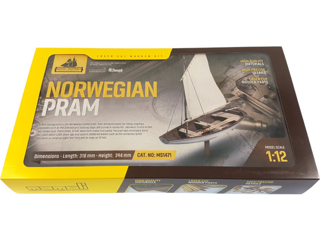 Model Shipways Norwegian Pram 1:12 kit