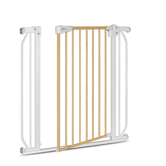 LIONELO Barrière de sécurité pour enfants Truus Slim White Natural 75-105 cm