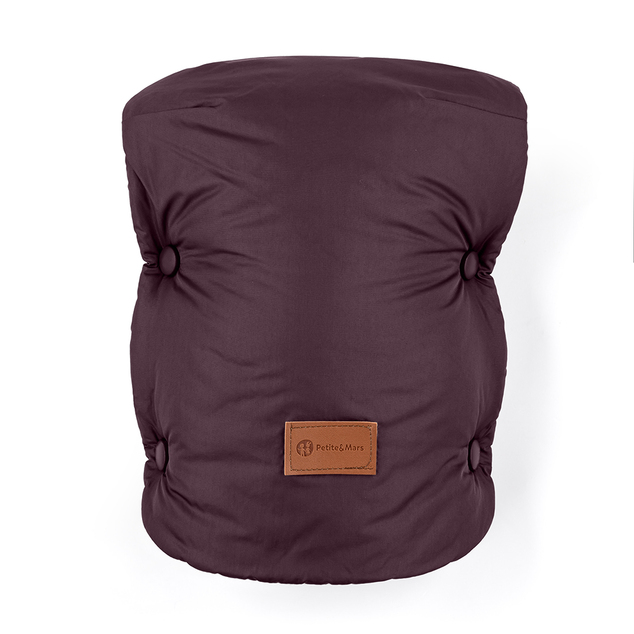 PETITE&amp;MARS Rukávnik / rukavice Jasie na kočík Mysterious Plum
