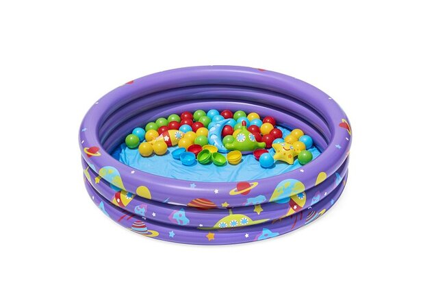Bestway Piscina gonfiabile Intergalactic surprise con palline (50 pezzi), 102x25 cm