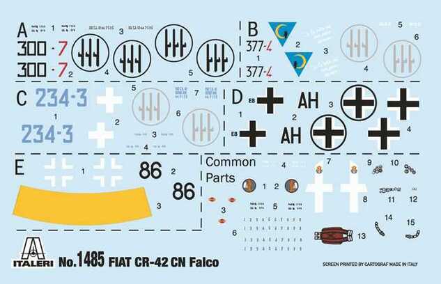 Model Kit letadlo 1485 - FIAT CR.42 CN "Falco" Night Fighter (1:72)