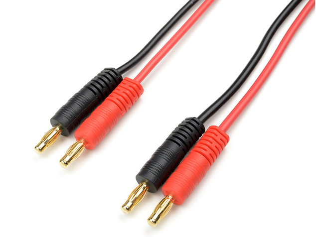 Nabíjací kábel - banániky 14AWG 30cm