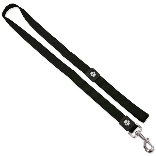 Vodítko Active Dog Premium M čierne 2x120cm