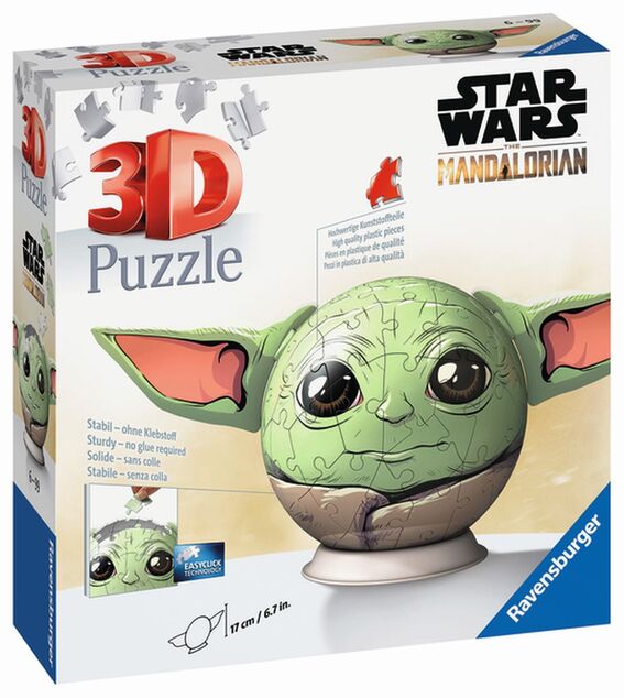 Ravensburger Puzzle-Ball Star Wars: Baby Yoda s ušami 72 dielikov