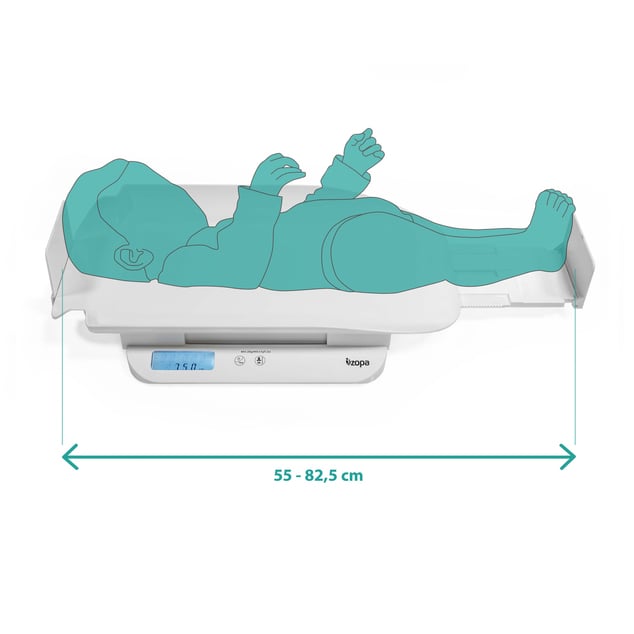 Digitale Babywaage mit Messgerät