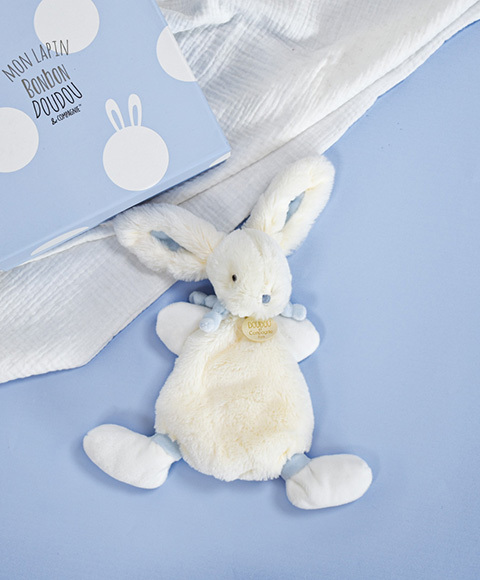 Doudou Plavi plišani zeko 26 cm