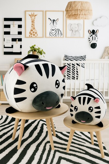 Magic Baby Zebra - mamička s mláďatkom - set plyšových hračiek 20 a 40 cm