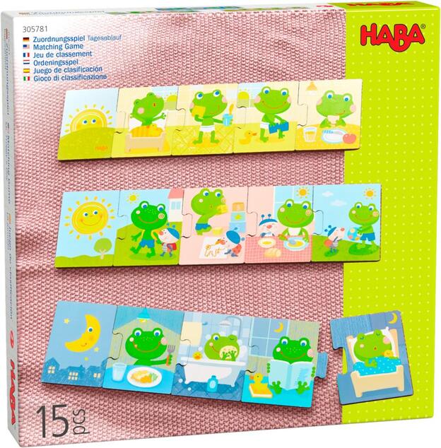 Haba Holzpuzzles zum Lernen und Kombinieren Tägliche Aktivitäten 15-tlg