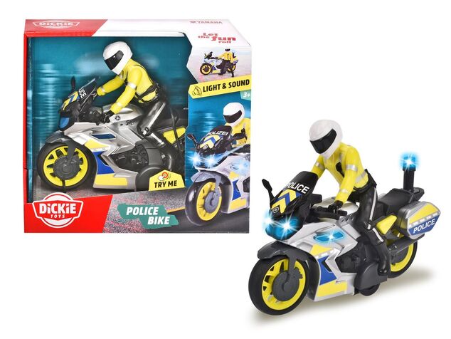 Dickie Policajný motocykel 17 cm s jazdcom