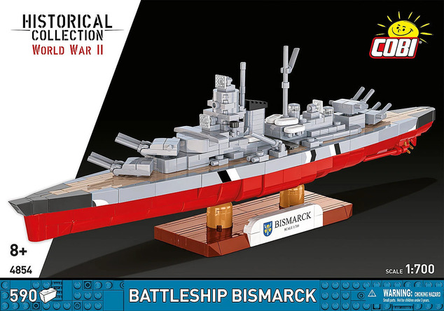 Cobi 4854 World War II Nemecká bojová loď Bismarck 1:700
