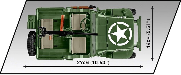 Cobi Willys MB 1:12, 1207 k