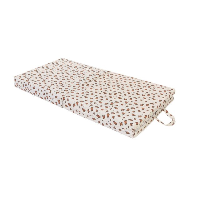Tappetino da gioco pieghevole imbottito per bambini 3 in 1, Leopardo