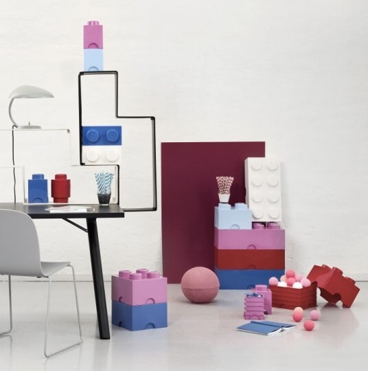 LEGO® úložný box 4 - šedá 250 x 250 x 180 mm