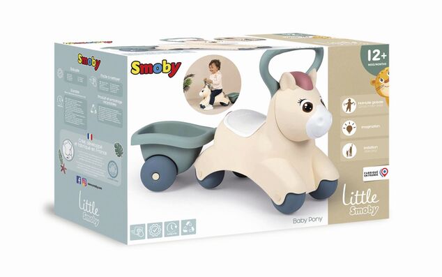 Smoby LS Odrážadlo Poník s vozíkom