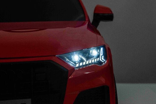 Elektrické Auto Audi Q7 Rot, Einzelplatz, Unabhängige Federung, 12V Batterie