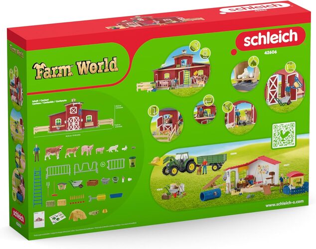 Schleich Veľká stodola so zvieratami a príslušenstvom
