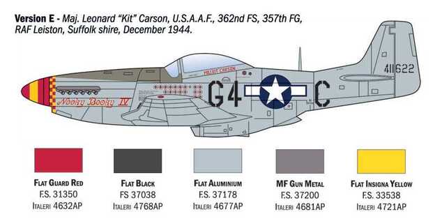 Model Kit letadlo 1484 - P-51D Mustang Aces (1:72)