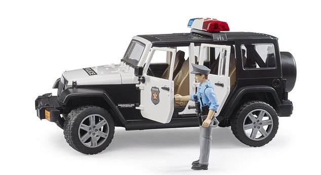 Bruder 02526 Jeep Wrangler Polícia s figúrkou