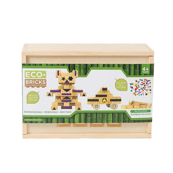 ECO-BRICKS Bambusová stavebnica 90 dielikov