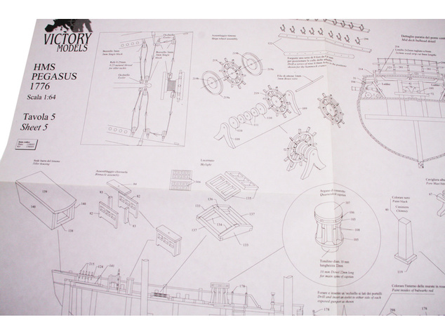 VICTORY MODELS HMS Pegasus 1776 1:64 kit