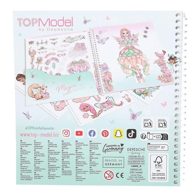 Top Model Kreatívna kniha nálepiek Fantasy