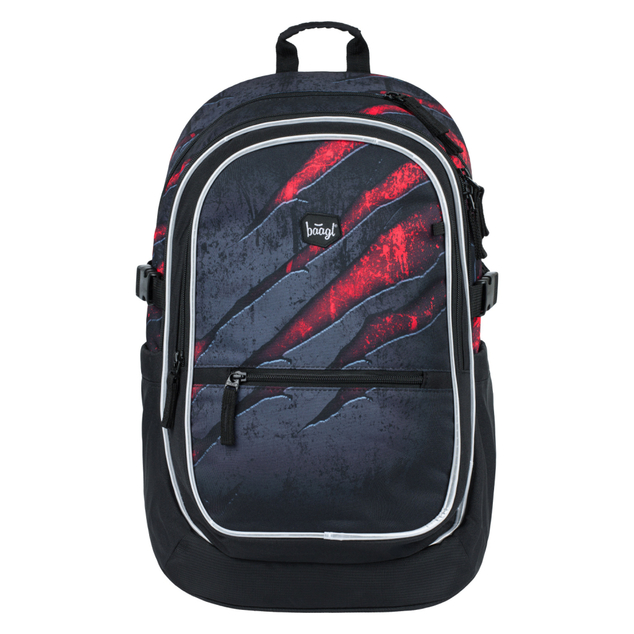 BAAGL SET 5 Core Lava: Rucksack, Federmäppchen, Beutel, Gürteltasche, Laptop-Hülle