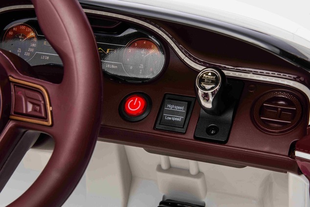 Elektrické autíčko Bentley Bacalar 12V, biele, Dvere otvárajúce sa nahor, 2.4 GHz diaľkové