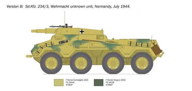 Model Kit military 6756 - Sd. Kfz. 234/3 (1:35)