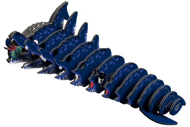 EUGY Mosasaurus 3D puzzle di cartone