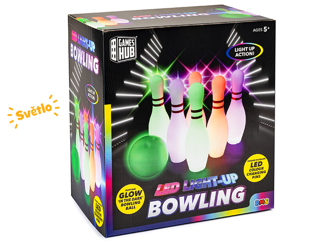 Bowling na batérie so svetlom