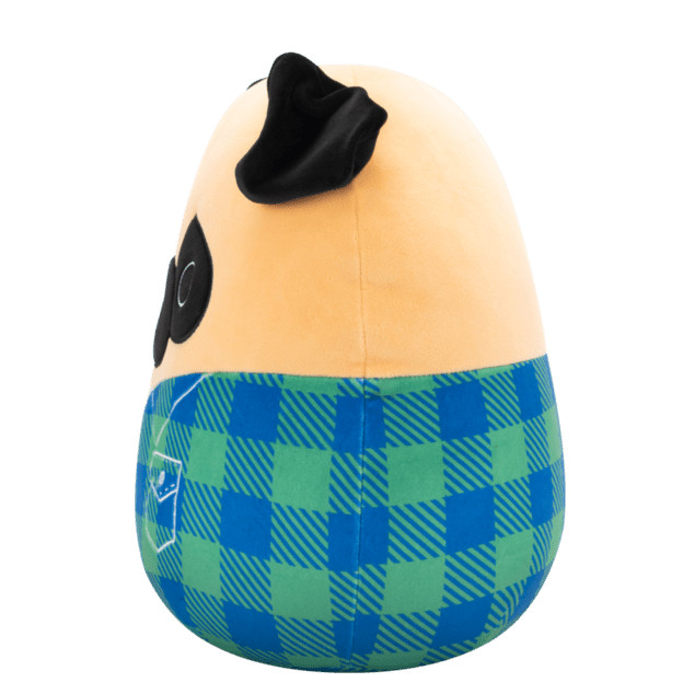 Squishmallows Mopslík vo flanelovej košeli - Prince, 30 cm