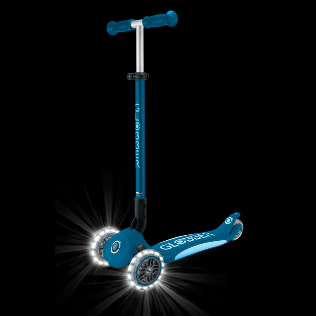 Globber detská skladacia kolobežka Elite Lights Deep Blue
