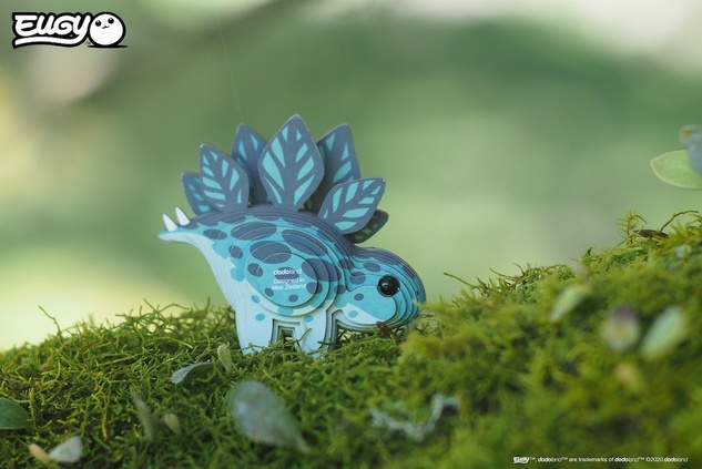 EUGY Stegosaurus 3D kartonová skládačka