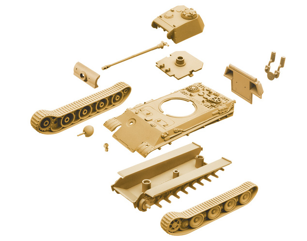 Fast Assembly tanky 7504 - Pz.Kpfw.V PANTHER Ausf.G (1:72)