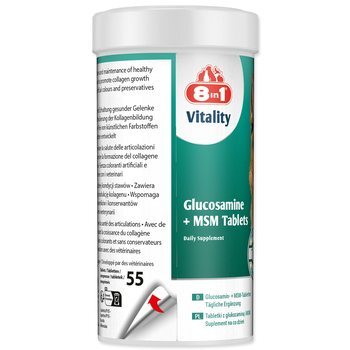 Pochúťka 8in1 Vitality Glucosamine + MSM  Adult &amp; Senior  55 tbl.