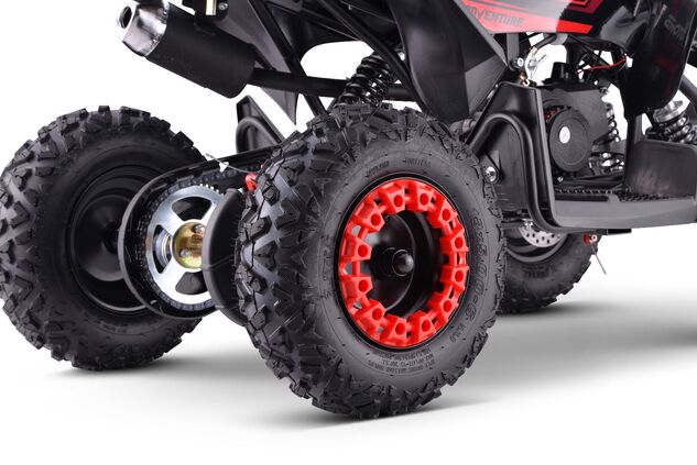 Benzínová štvorkolka pre deti Beneo Motors Adventure červená - 50cm3