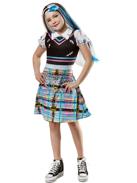 MONSTER HIGH Frankie Stein detský kostým veľkosť M(134-140cm)