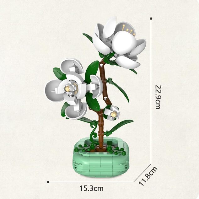 CADA Stavebnica Camellia 22,9 cm
