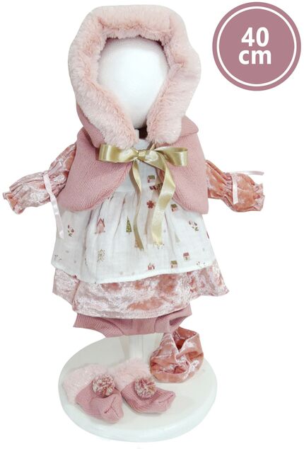Llorens 540C CARLA - realistická bábika s mäkkým látkovým telom - 40 cm