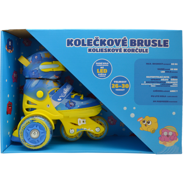 Kinder leuchtende Rollschuhe - Blau (Gr. 26-30)