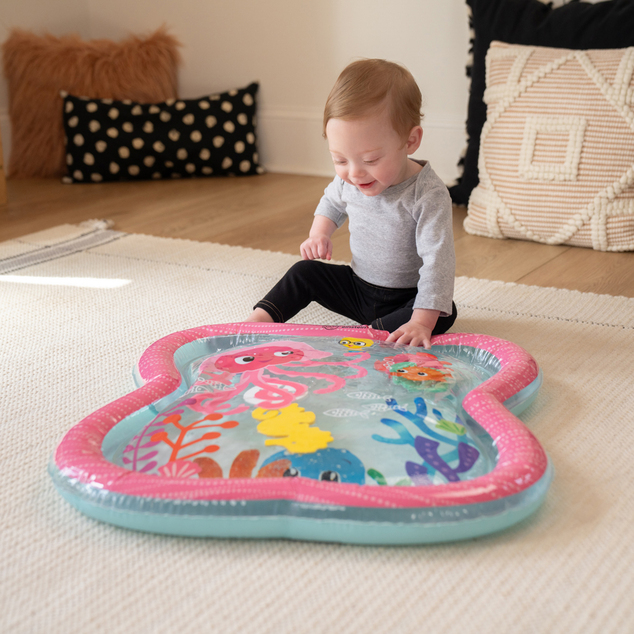 BABY EINSTEIN Tapis d'eau pour le développement moteur Jiggling Janet™ Tummy Time, 0m+