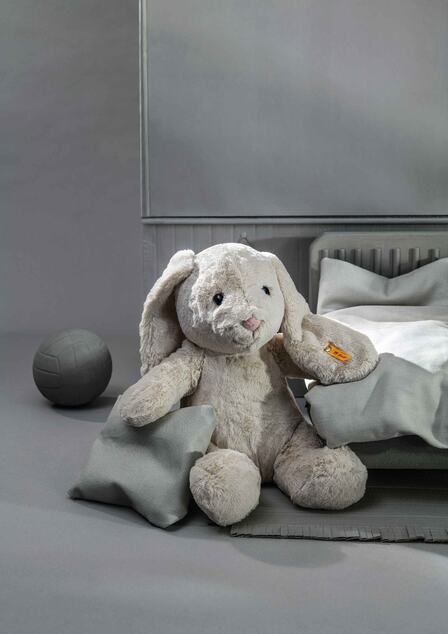 STEIFF Friends Hoppie rabbit, light grey 28cm plyšová hračka