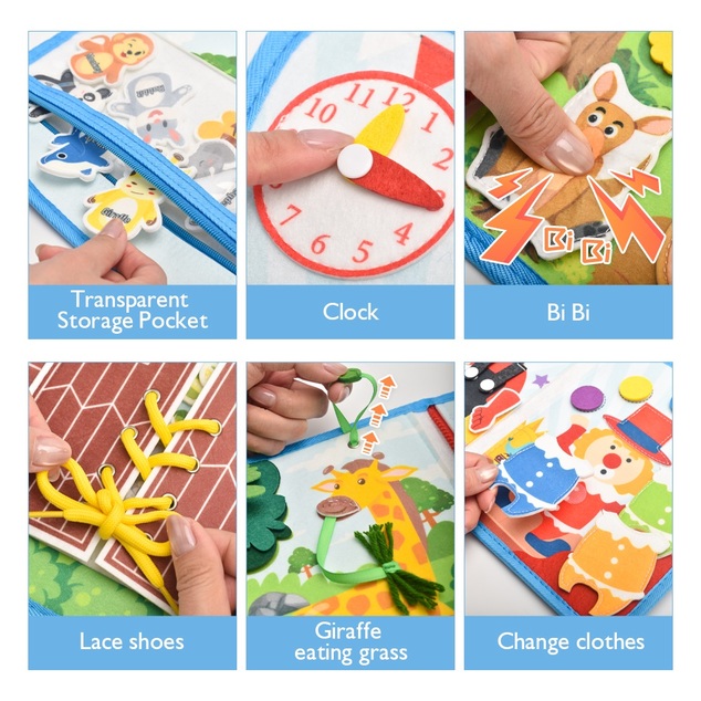 2Kids Toys Libro busy sensoriale Zaino