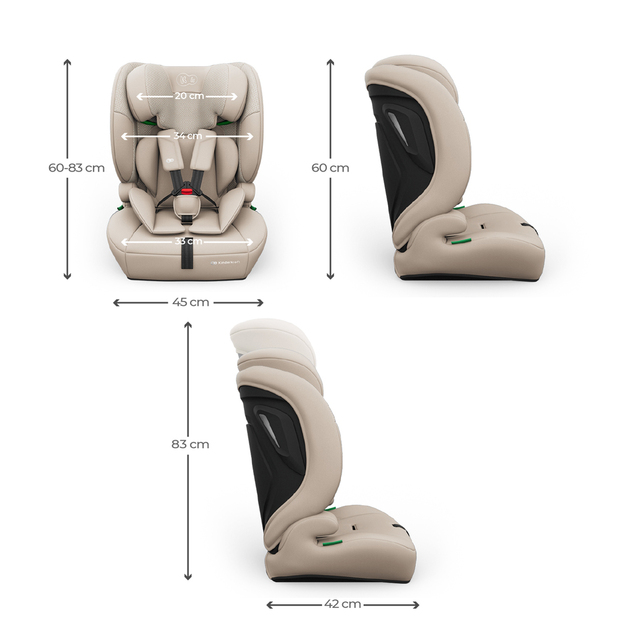 KINDERKRAFT Autosedačka Comfort Up 2 Plus i-Size (76-150 cm) Beige