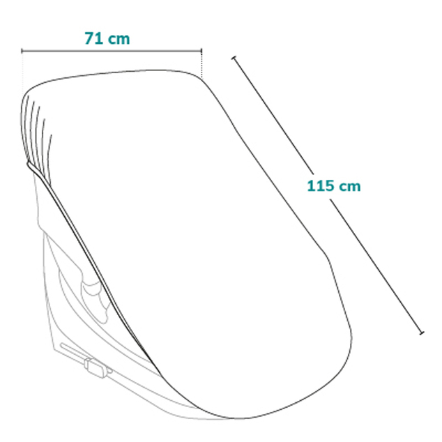 LIONELO Autósülés huzat ThermalCover Silver