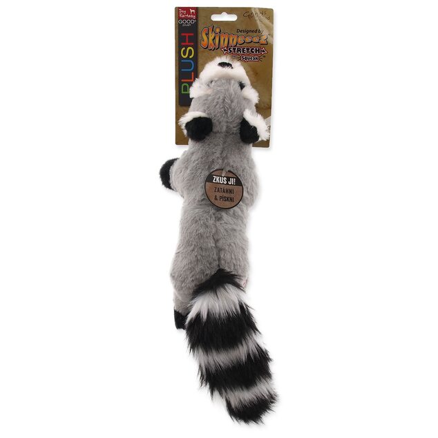 Hračka Dog Fantasy Plush medvedík čistotný pískací čierne tlapky 45cm