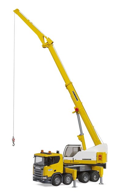 Bruder Camión Scania con grúa Liebherr