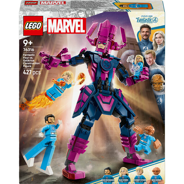 LEGO® Marvel 76316 Fantastická štvorka vs. zostaviteľná figúrka Galactusa