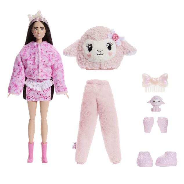 Mattel Barbie CUTIE REVEAL Barbie fiocchi dolci - agnello rosa